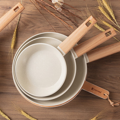 Набор сковородок Bergner Naturally, 18/22/26 см (BG-34741-CR) Винница - изображение 2