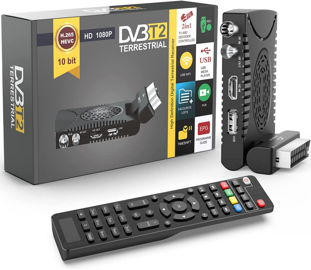 Цифровий тюнер телевізійного сигналу Terrestrial Digital Decoder DVB-T2 Луцьк - фото 1