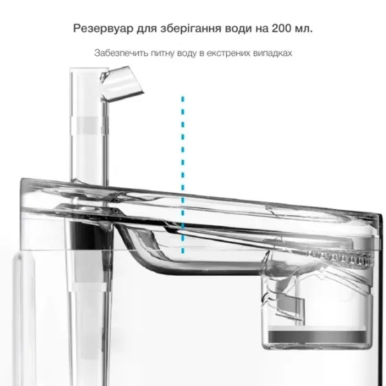 Питьевой фонтан поилка для кошек и собак NPET WF050TP 1.5L с фильтром прозрачный Коломыя