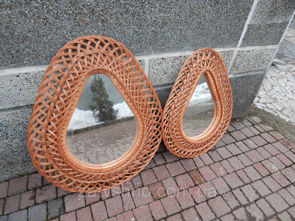 Дзеркало плетене настінне крапелька Київ - фото 5