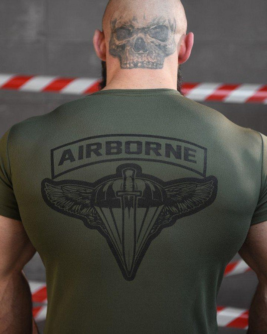 Тактическая потоотводящая футболка SABUR АЙР БОРН ОЛИВА  ВН1013 Одесса - изображение 4