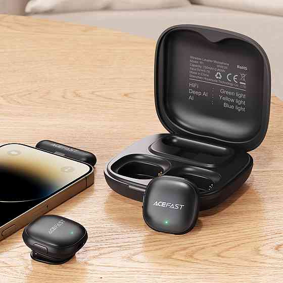 Бездротові мікрофони ACEFAST R1 чорні Київ