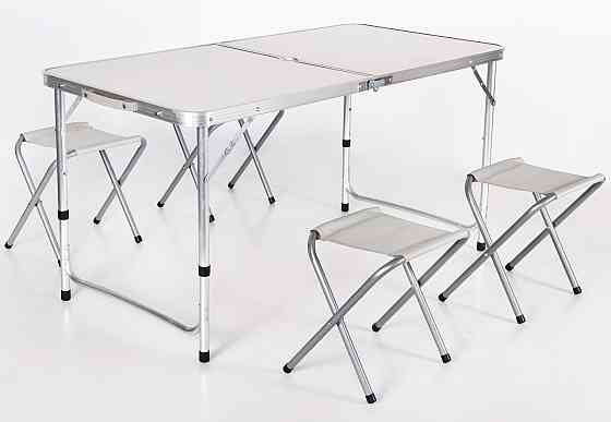 Комплект туристичних меблів Barbecue Білий Київ