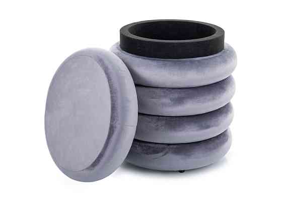 Пуф CALVI VELVET сірий TAP.252 Київ