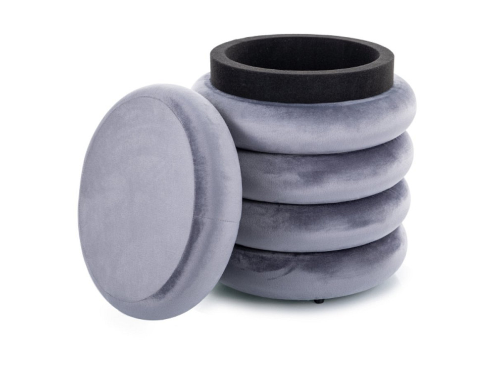 Пуф CALVI VELVET сірий TAP.252 Киев - изображение 1