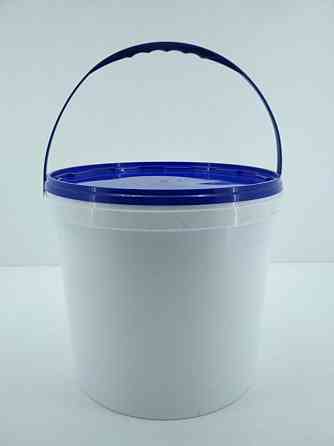 Ведро круглое с крышкой 10 л, белое (1 шт) Харьков