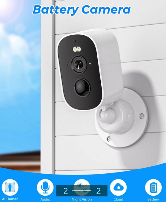 Камера безпроводная видеонаблюдения: 4МП , 2К, Wi-Fi. Харьков - изображение 2