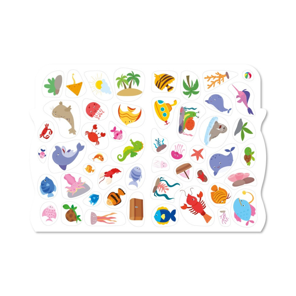 Дитяча розвиваюча розмальовка "Підводний світ" РМ-74-03, 50 стікерів Вінниця - фото 2