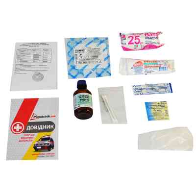 Автомобільна аптечка Poputchik згідно ТУ м&quot;який футляр (02-001-М) Вінниця