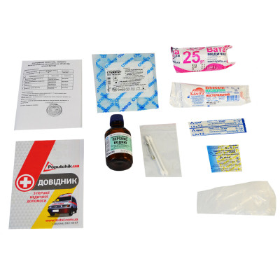 Автомобильная аптечка Poputchik согласно ТУ мягкий футляр (02-001-М) Винница - изображение 2