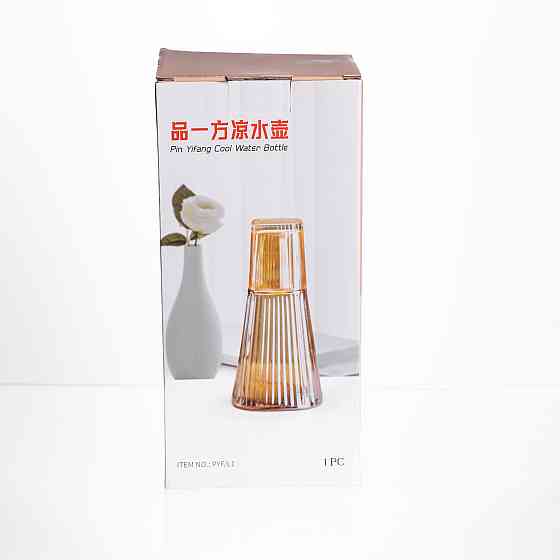 Кувшин 1 л с стаканом 200 мл, прозрачный Киев