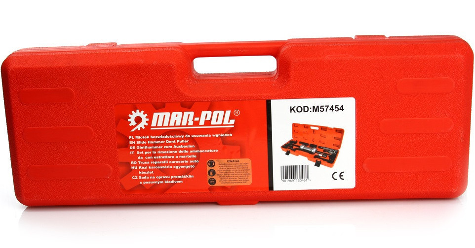 Набір для видалення вм'ятин на кузові автомобіля інерційний молоток зворотний 57.7 см Mar-Pol (M57454) Нововолинськ - фото 7