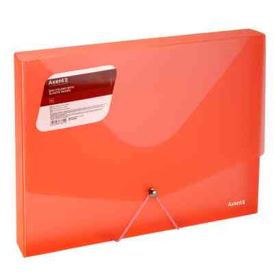 Папка на резинках Axent A4 800 мкм Transparent red (1502-24-A) Вінниця