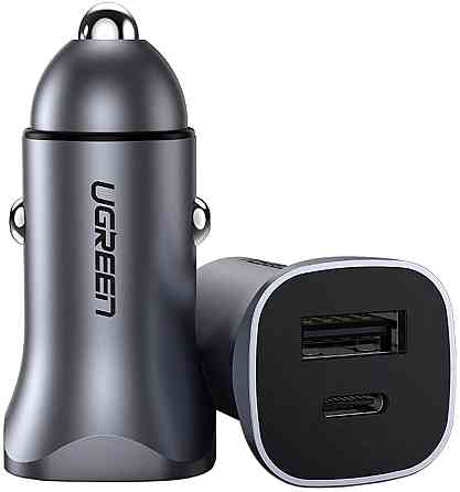 Автозарядка 2xUSB 30W (USB-C + USB-A) CD130 Ugreen Винница