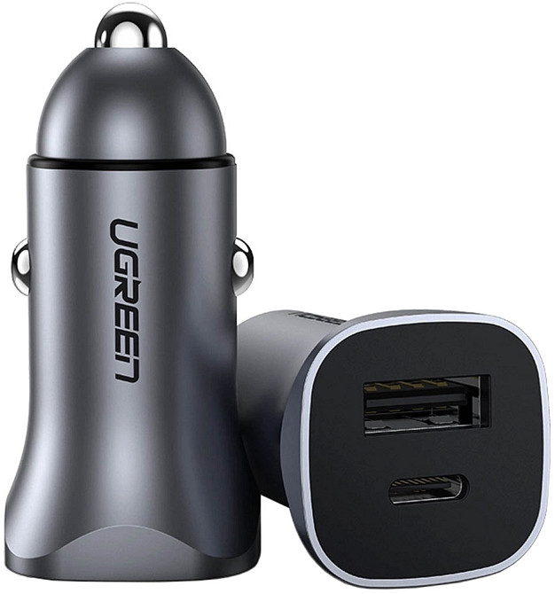 Автозарядка 2xUSB 30W (USB-C + USB-A) CD130 Ugreen Винница - изображение 4