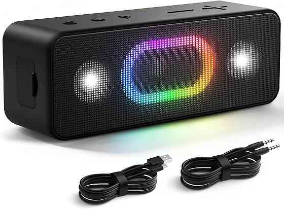 Колонка Ortizan S11 Чорний Bluetooth 5.3 TWS Dual Bass 16W 2600mAh 24H RGB 6 режимів IPX6 AUX FM нічник підсвітка Київ