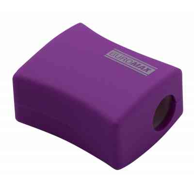 Точилка Buromax ALFA, RUBBER TOUCH с контейнером 2 отверстия (BM.4778-1) Винница