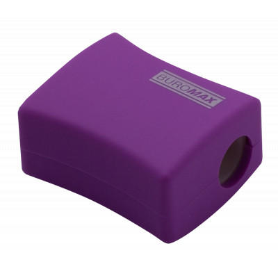 Точилка Buromax ALFA, RUBBER TOUCH с контейнером 2 отверстия (BM.4778-1) Винница - изображение 3