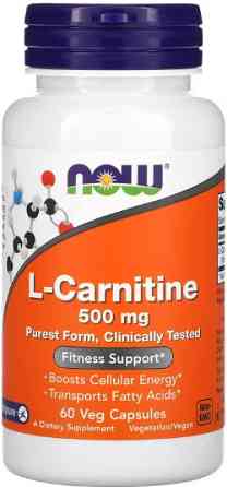 L- карнитин NOW L-Carnitine 500mg - 60 vcaps Київ