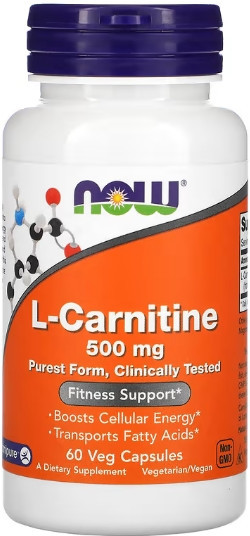 L- карнитин NOW L-Carnitine 500mg - 60 vcaps Киев - изображение 1