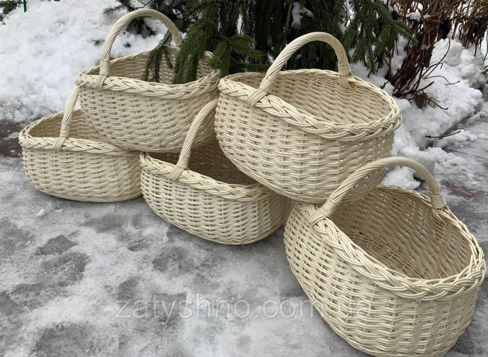 Корзина плетеная пасхальная, белая Киев - изображение 10