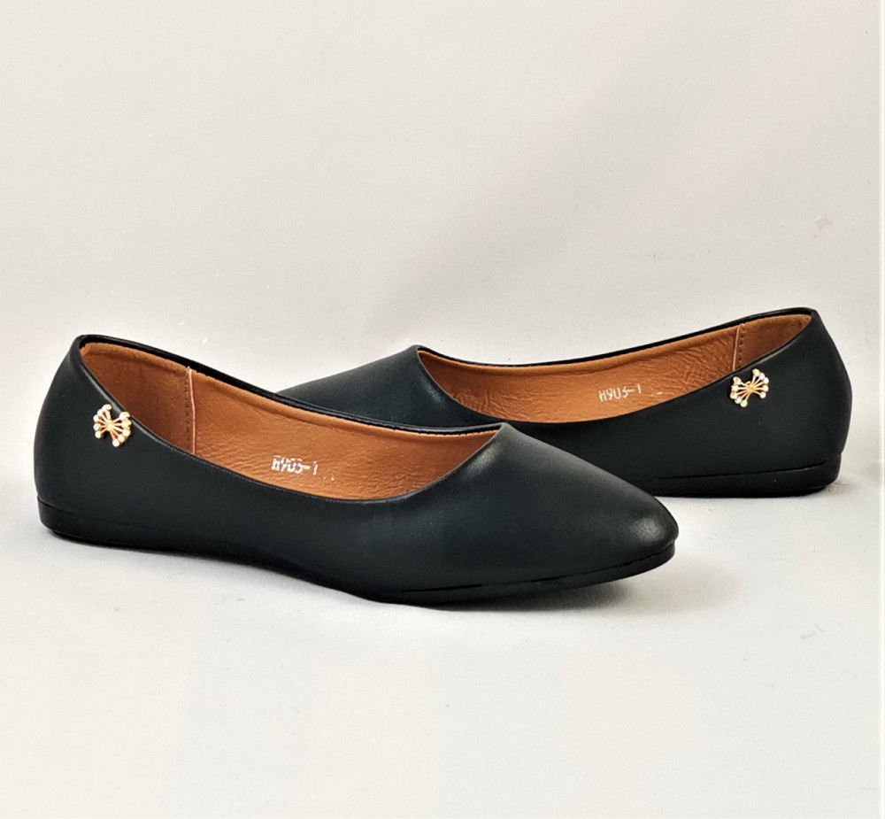 Женские Балетки Черные Мокасины Туфли (размеры: 36,37,38,39,40) - 03-1 Днепр - изображение 6