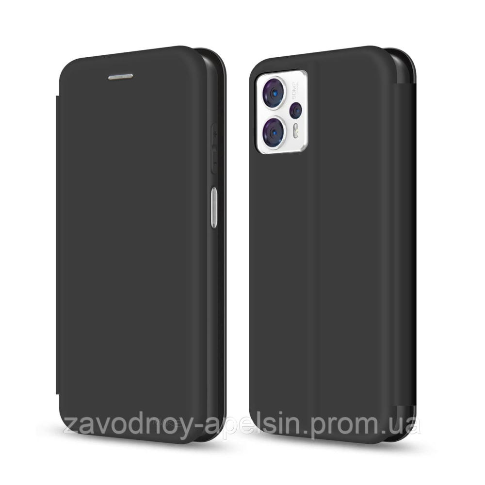 Чехол книжка Motorola Moto G23 G13 Кожаный (черный) Одесса - изображение 1
