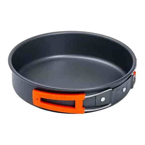 Набір туристичного посуду в сумці для походу та кемпінгу: каструля, сковорода, чайник HP39577C Київ