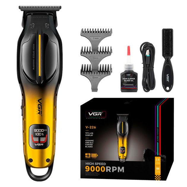 Машинка для стрижки окантовки, Акумуляторна машинка-тример для стрижки волосся, Тример бездротовий YO-41 Львів - фото 1