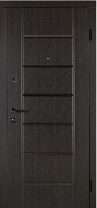 Дверь входная Наши Двери ПОРТА  Б-433 Венге горизонт темный  860х2050 мм Киев - изображение 1