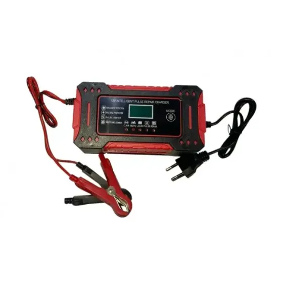 Зарядний пристрій для автомобільних акумуляторів 12V 6A з LCD-дисплеєм: імпульсна зарядка з автовимкненням Одеса