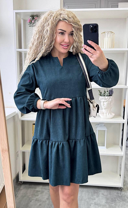 Жіноче базове повсякденне плаття мікровельвет пляшка, 46/48 Одеса - фото 5