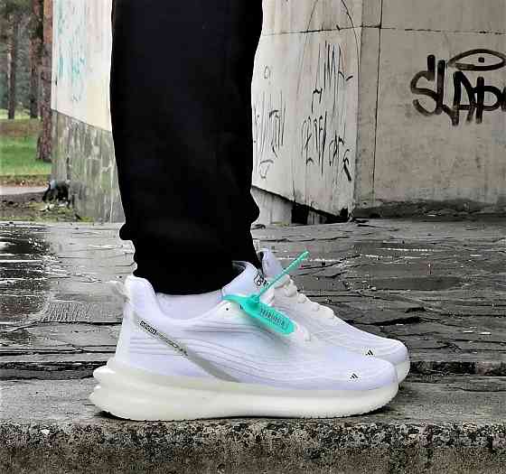 Кроссовки Adidas Белые Мужские Адидас Изи Boost (размеры: 40,41,42,43,44) Днепр