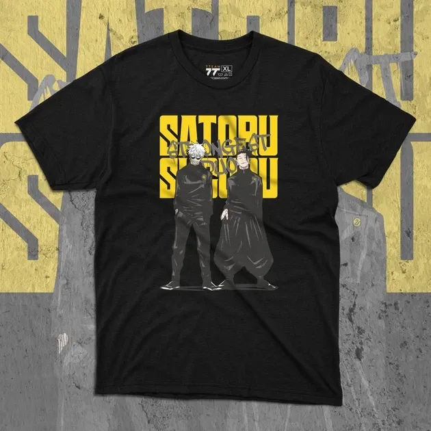 Футболка чоловіча з  принтом Магическая Битва Сатору и Сугуру 2 Розмір 48 Дніпро - фото 1