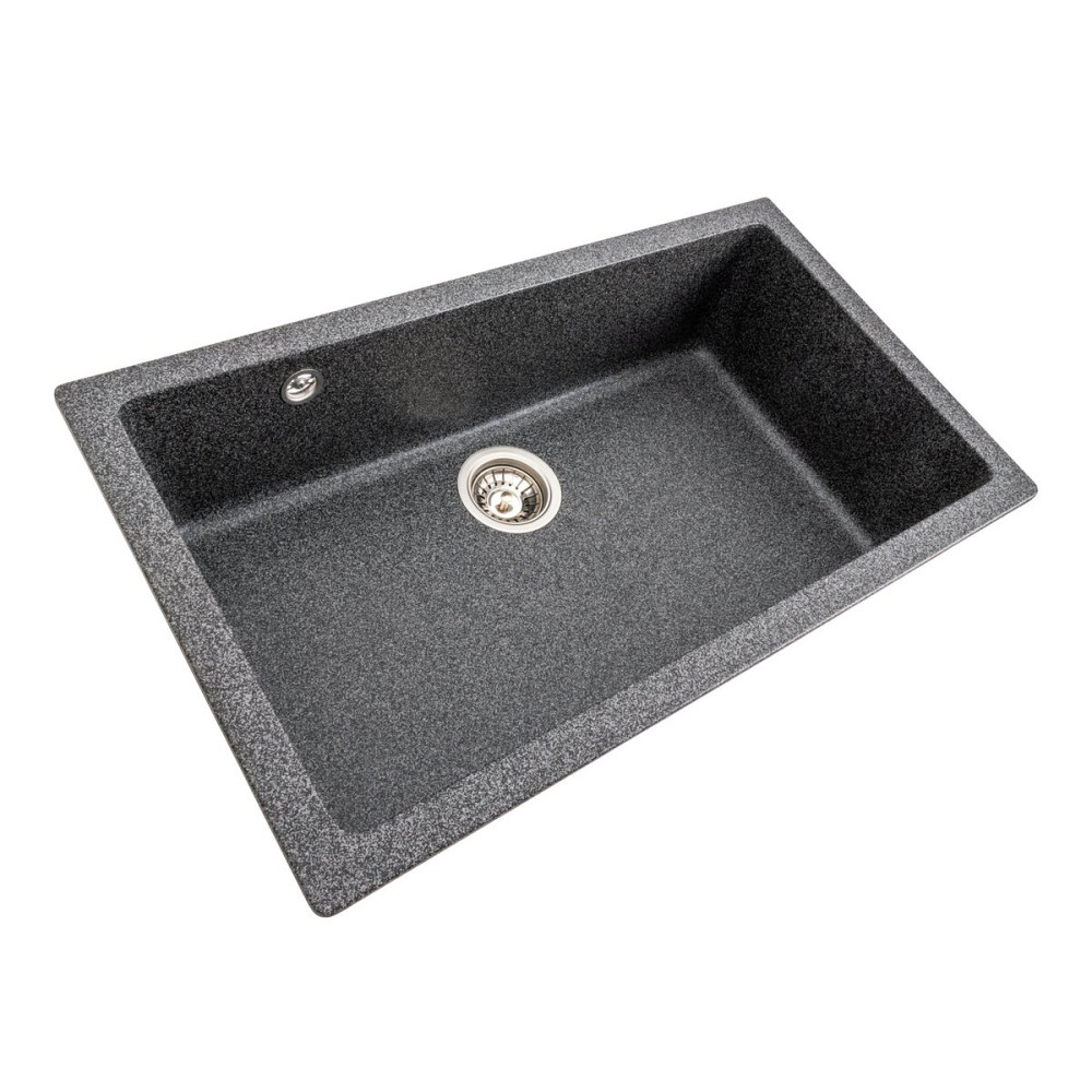 Гранітна мийка для кухні VALESO 7945 Paruana матова Графіт Коломыя - изображение 1