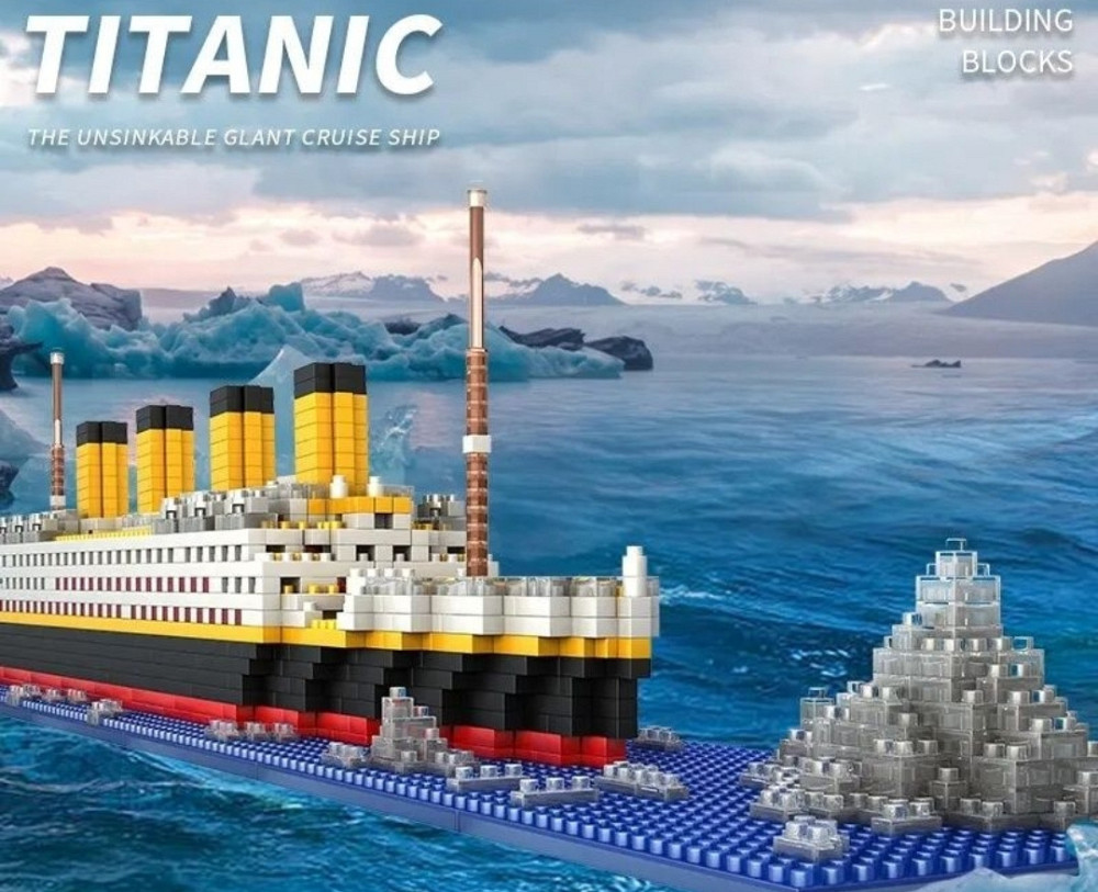 Титанік конструктор корабель 1878 деталей міні Лего. Київ - фото 5