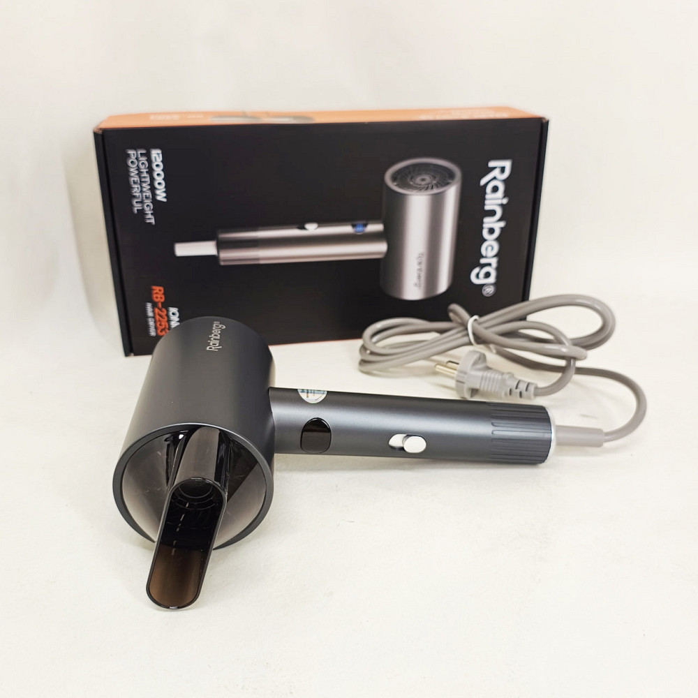 Фен без вреда для волос Rainberg RB-2253 2000Вт, Мощный фен для быстрой сушки укладки прически WA-23 Львов - изображение 4
