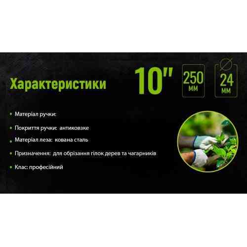 Секатор 250 мм (PS-22250) Alloid Одеса