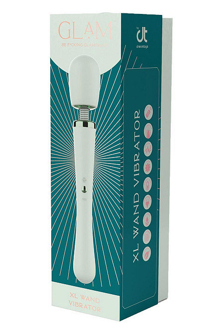 Вибратор микрофон Dream Toys Glam XL Wand Vibrator, мятный Sex Aura Киев - изображение 5