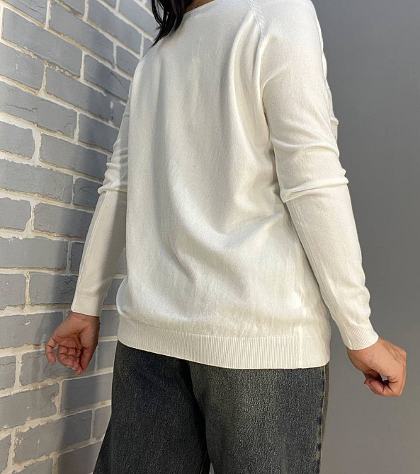 Джемпер женский ACCORDDREAM 9067 тонкий свитер россыпь камней, белый, one size Киев - изображение 15