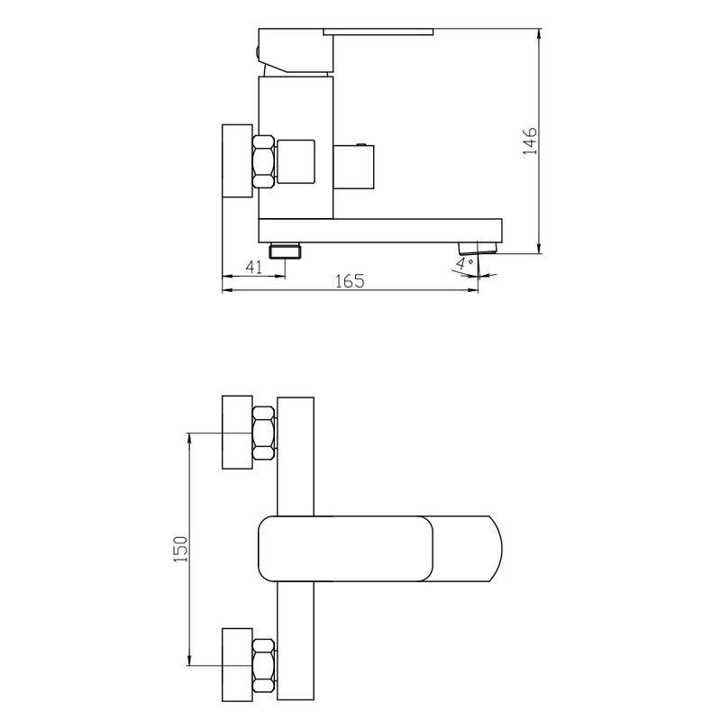 Смеситель для ванны Mixxus Relax 009 Euro MI6250 Харьков - изображение 3