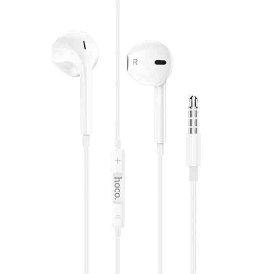 Навушники HOCO M101 Crystal joy wire-controlled earphones with microphone White Киев