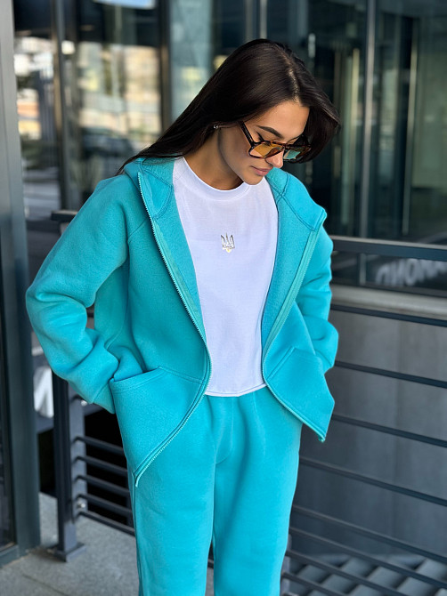 Жіночий теплий костюм на флісі Блакитний 42/44 Харків - фото 10