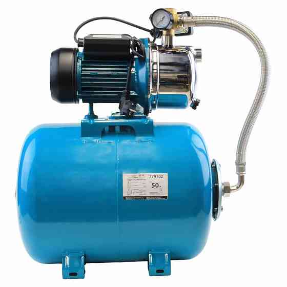 Станция 1.1кВт Hmax 50м Qmax 60л/мин (самовсасывающий насос нерж) 50л Украина AQUATICA (775098/50) Ровно