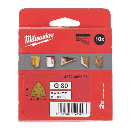 Шліфувальні листи преміум-класу HP 93 X 93 H&L GR 80 MILWAUKEE -10од. Одеса