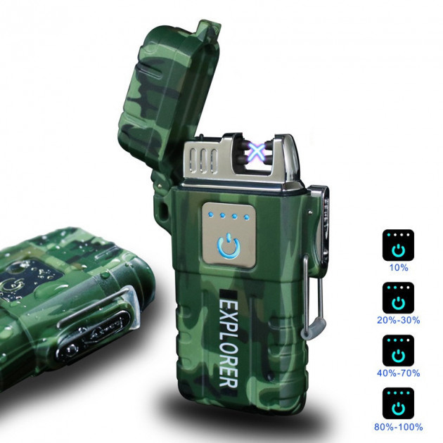 Зажигалка перезаряжаемая JL317 Explorer, Необычная зажигалка usb импульсная PD-16 Львов - изображение 15