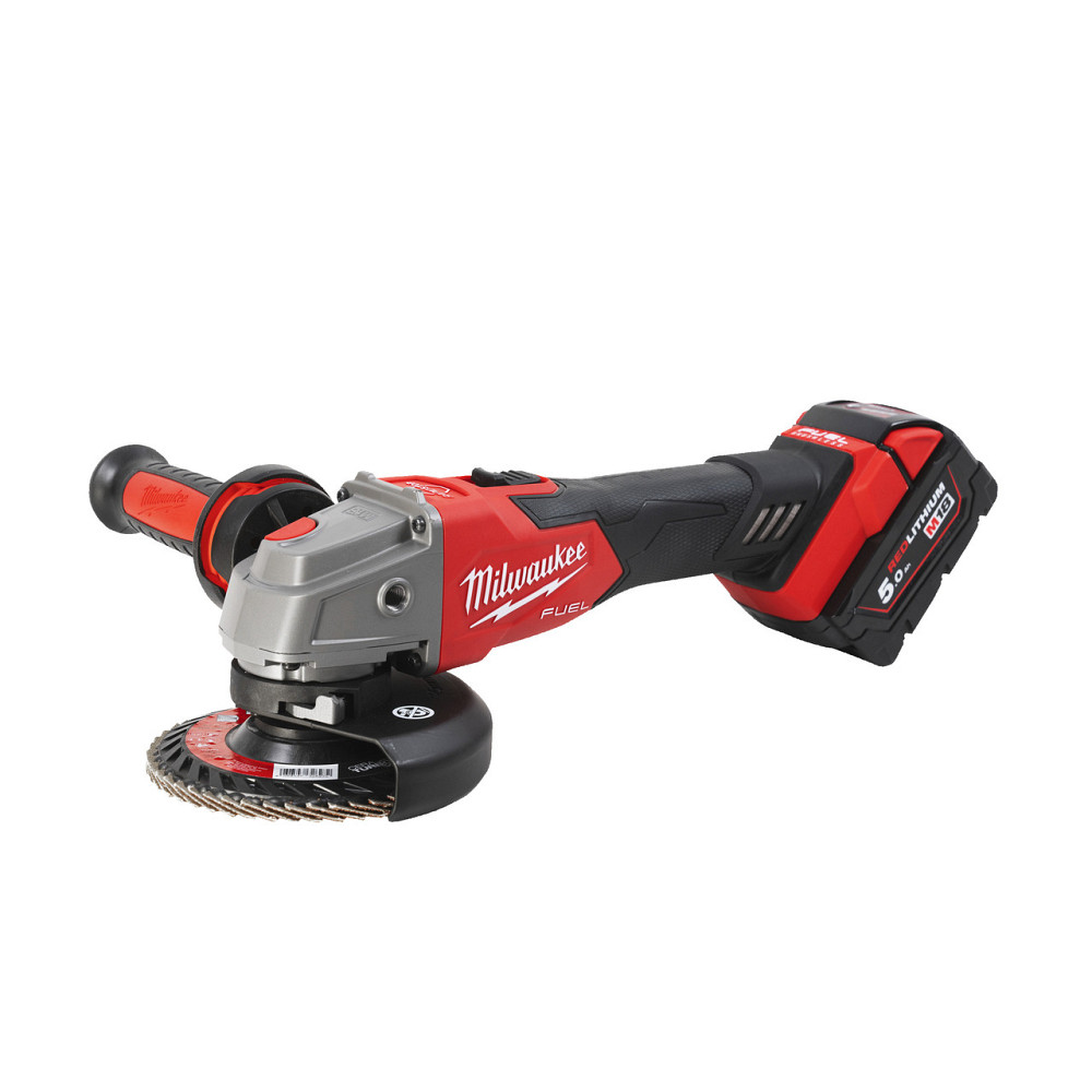 Шлифмашина угловая аккумуляторная MILWAUKEE, M18 FSAG125XB-502X, диаметр 125мм (+2 аккумулятора, зарядное устройство, защитный кожух, Одесса - изображение 2