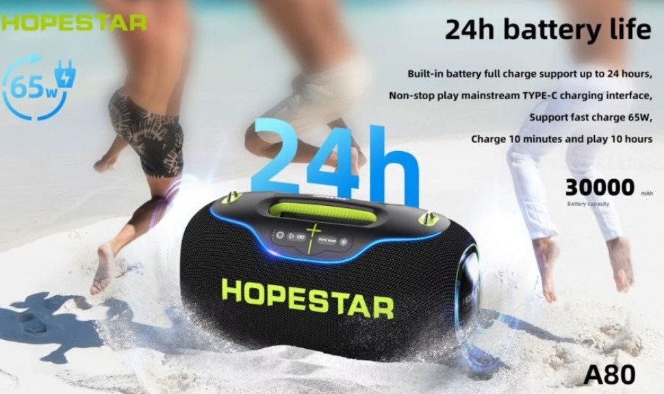 Колонка Hopestar A80 350W 30000mAh потужна Bluetooth RGB. Харків - фото 2