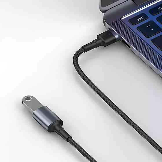 Кабель Baseus cafule Cable USB3.0 Male TO USB3.0 Female 2A 1m Dark gray Киев