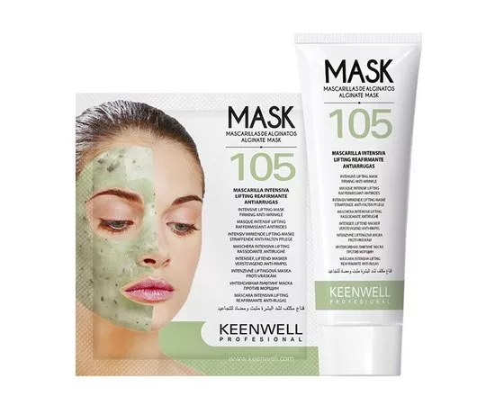 Альгінатна ліфтинг-маска інтенсивна проти зморщок No105 Keenwell Alginate Mask 125 мл + 25 гр Дніпро - фото 1